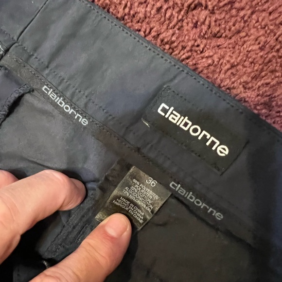 Mens Claiborne golf or casual shorts size 36 Navy Blue ! NWT ! - Picture 3 of 3